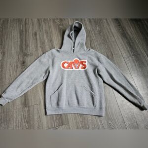 Soffee Cleveland Cavaliers Cavs Gray Basketball Logo Hoodie Sweatshirt L 14/16